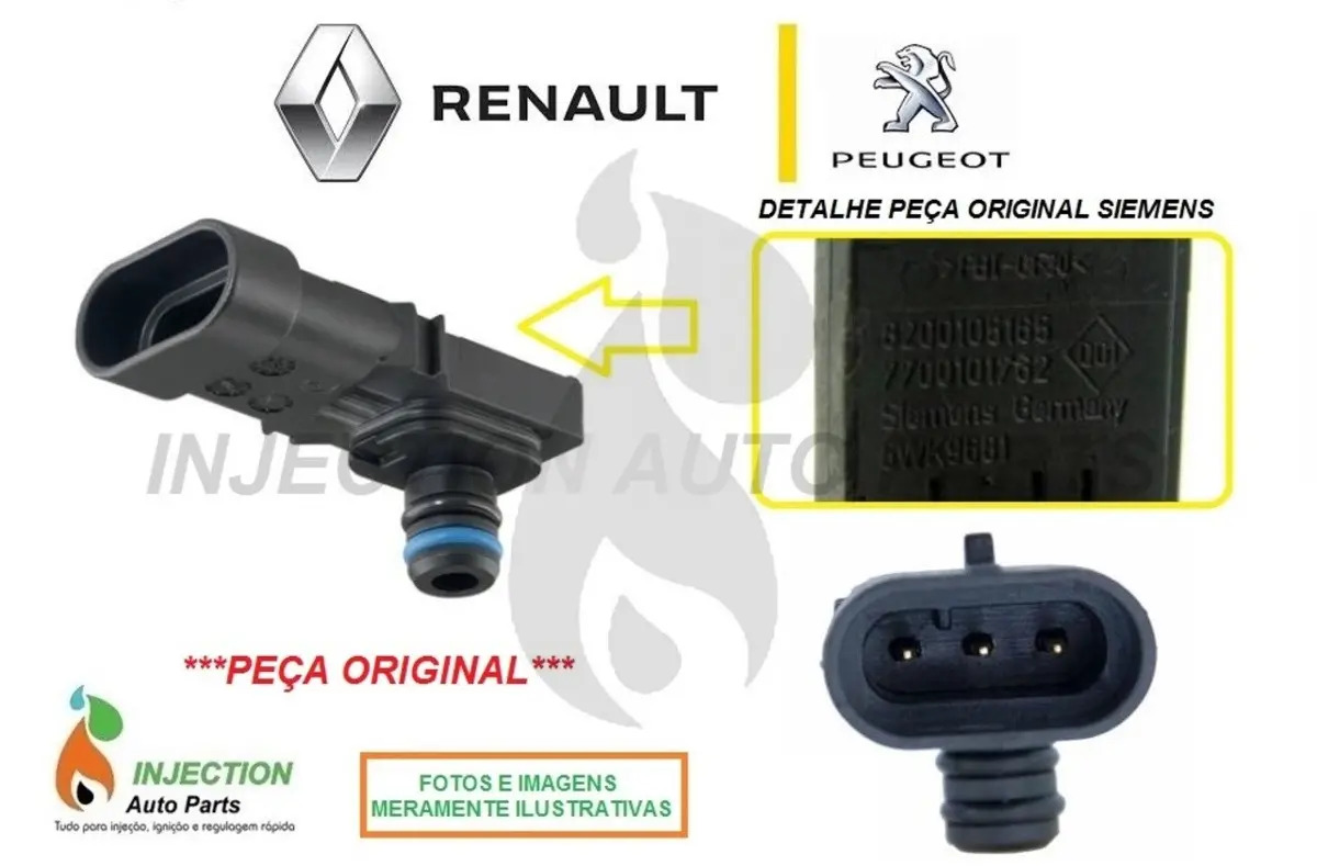 Sensor Map Renault Megane Scenic 1.6 / 2.0 16v Original Mercado Livre