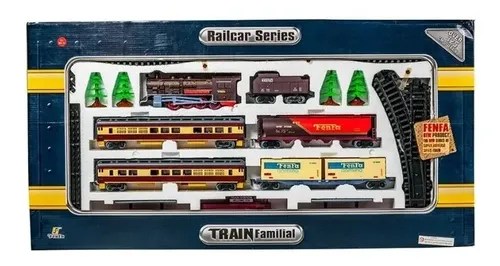 Tren Clásico De Juguete 5 Vagones Luz Y Sonidos 325Cm Juego | Mercadolibre