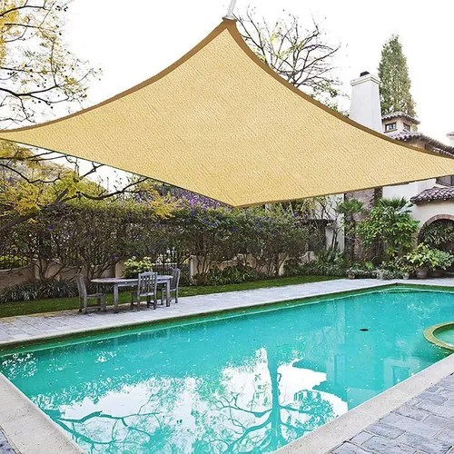 Malla Sombra 6x4 90 Raschel Lista Para Colocar Reforzada Uv Color Beige MercadoLibre