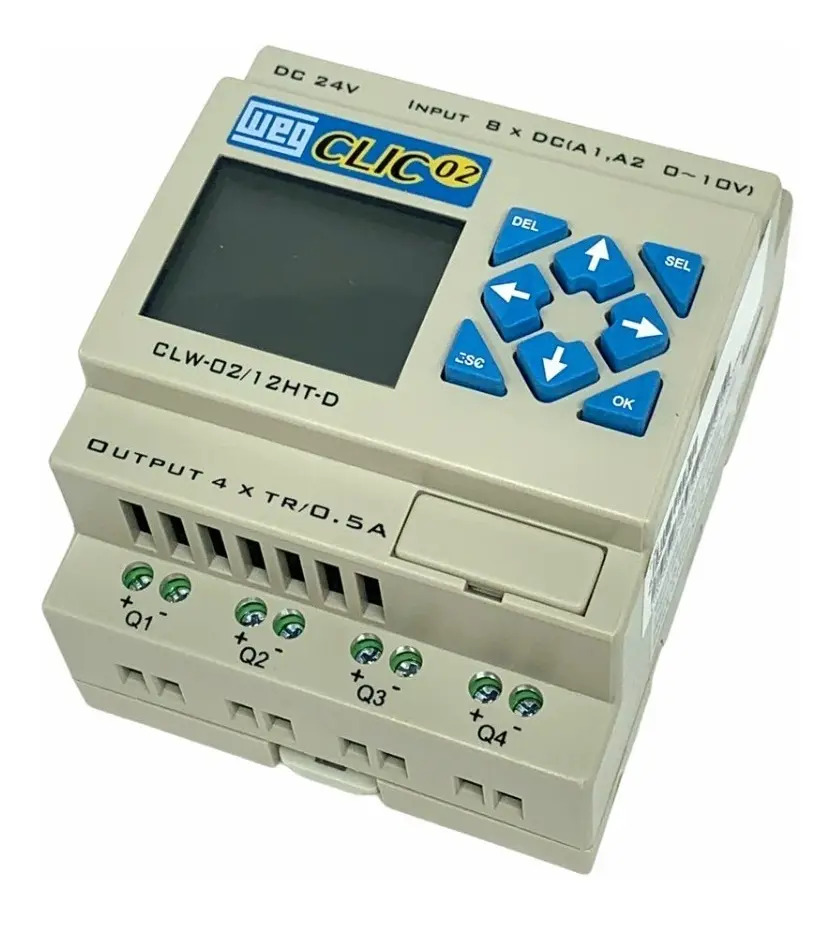 Clp Clic02 Clw02 12htd 3rd 24vcc Controlador Logico Weg Mercado Livre