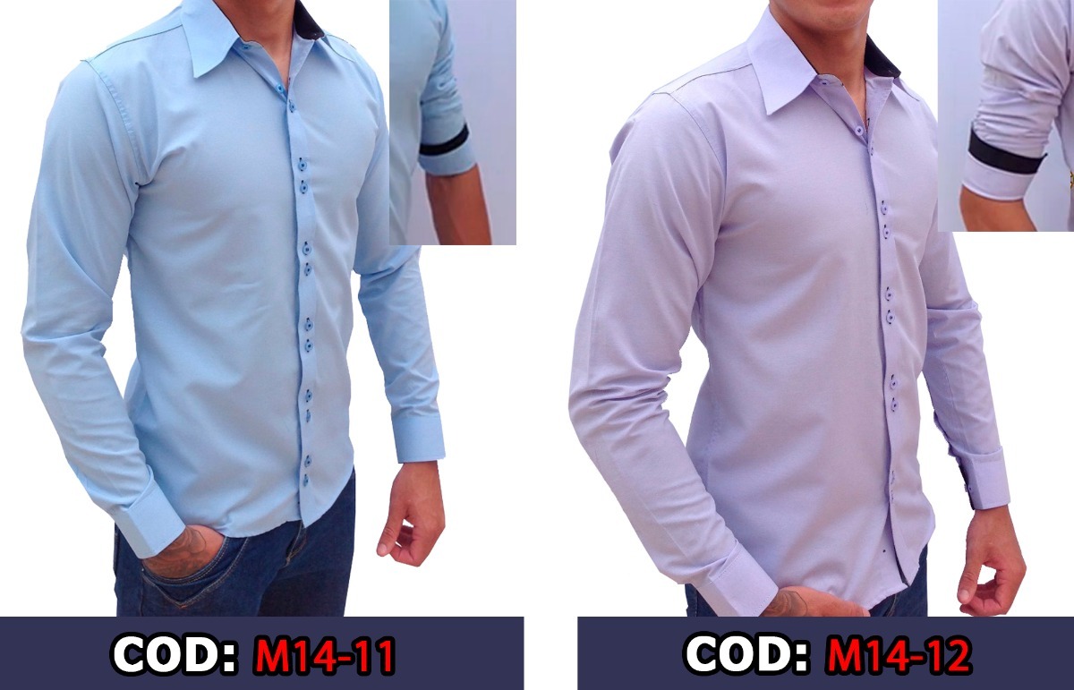 Camisa Social Masculina Slim Fit Luxo Estilosa Mercado Livre