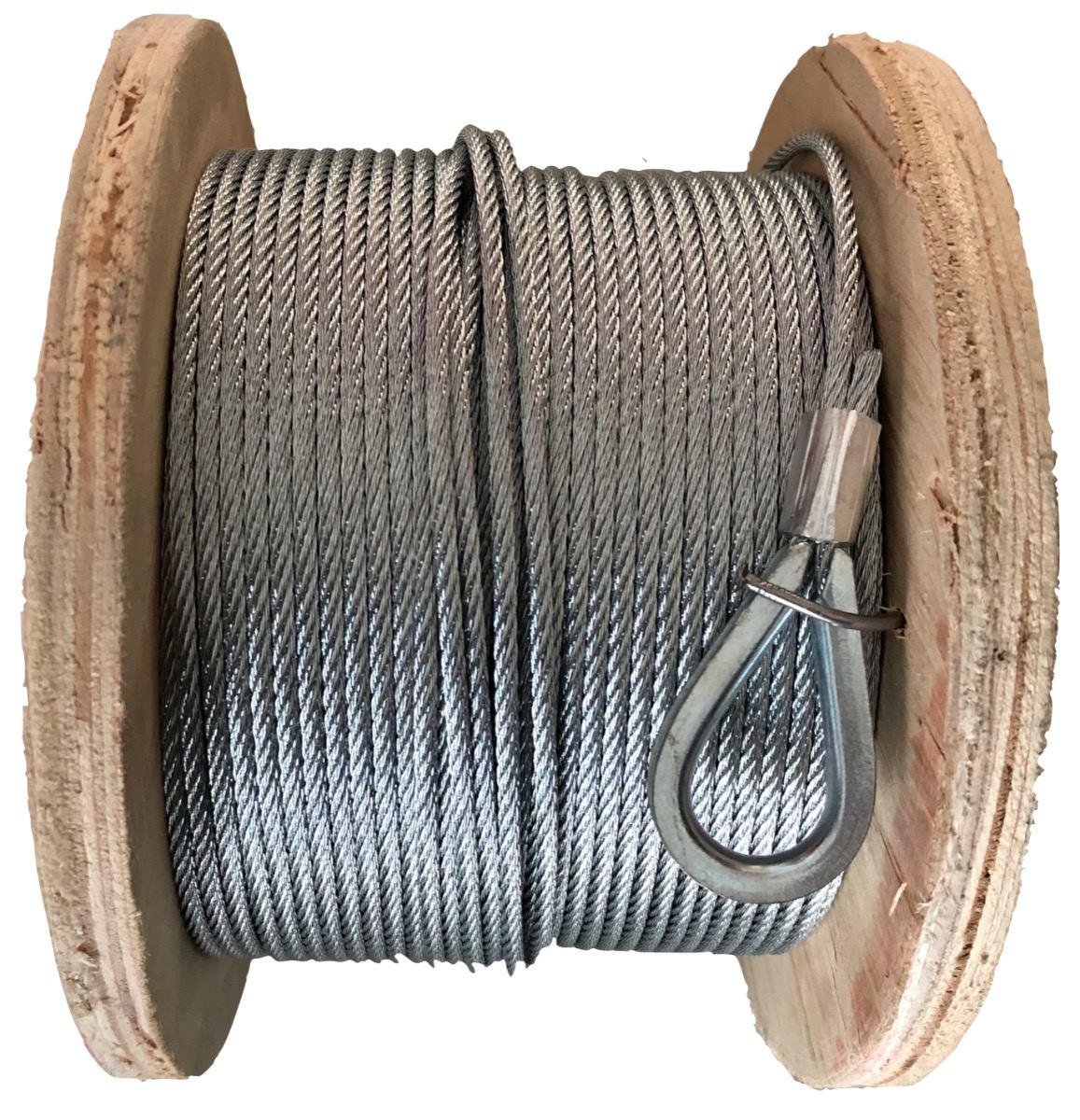 Cable De Acero Galvanizado De 1/8 De Grosor 7x7 Rollo 75 M Envío gratis