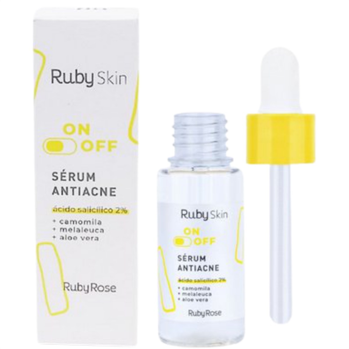 Serum Antiacne Ruby Skin On + Off Ruby Rose Parcelamento sem juros