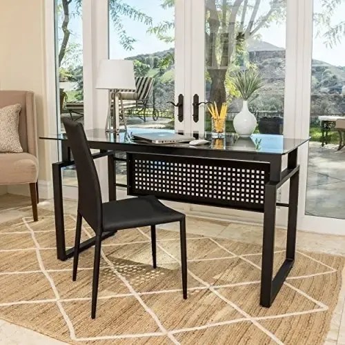 Christopher Knight Hogar 296711 Fiske Oficina De Vidrio Mes Envío gratis