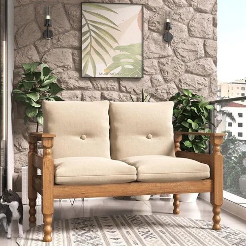 Sofá sofás, futones y sillones reclinables Multimóveis Liz CR7002.T62 de 2 cuerpos color imbuia