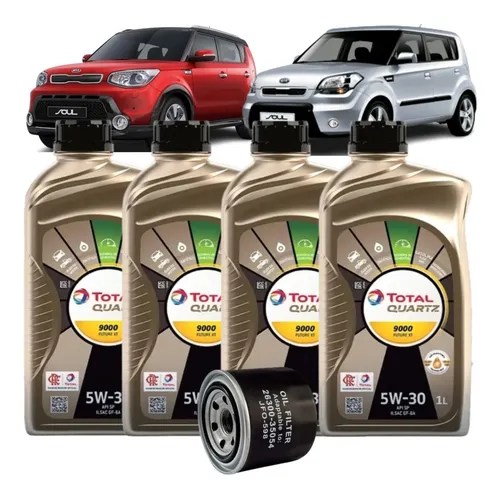 Kit Troca De Óleo 5w30 Kia Soul 1.6 16v 2009 Á 2019 Parcelamento sem juros