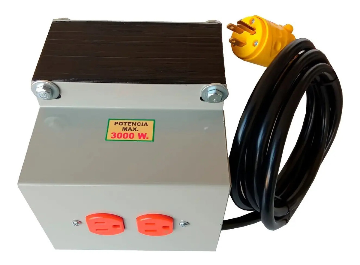 Transformador 3000 Watts De 220 V. A 110, 115, 120 Voltios