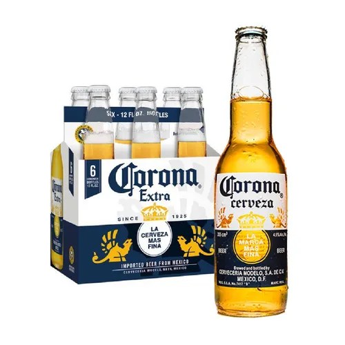 Cerveza Corona Clásica American Adjunct Lager 330 mL 6 unidades