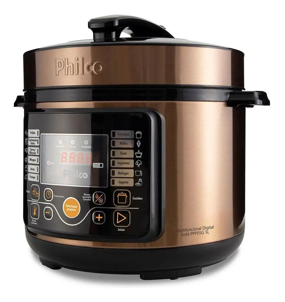 Panela De Pressão Philco Digital 900w 5l Gold Ppp05g Mercado Livre