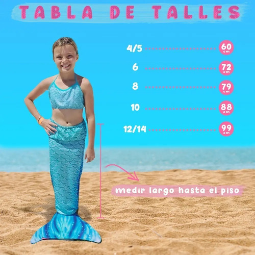 Cola Sirena Para Nado: Monoaleta + Cola Sirena + Punteras | Envío Gratis