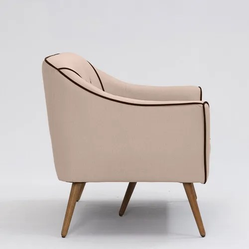 Sofá Dubai D07 de 2 plazas en mezcla de lino beige MercadoLibre