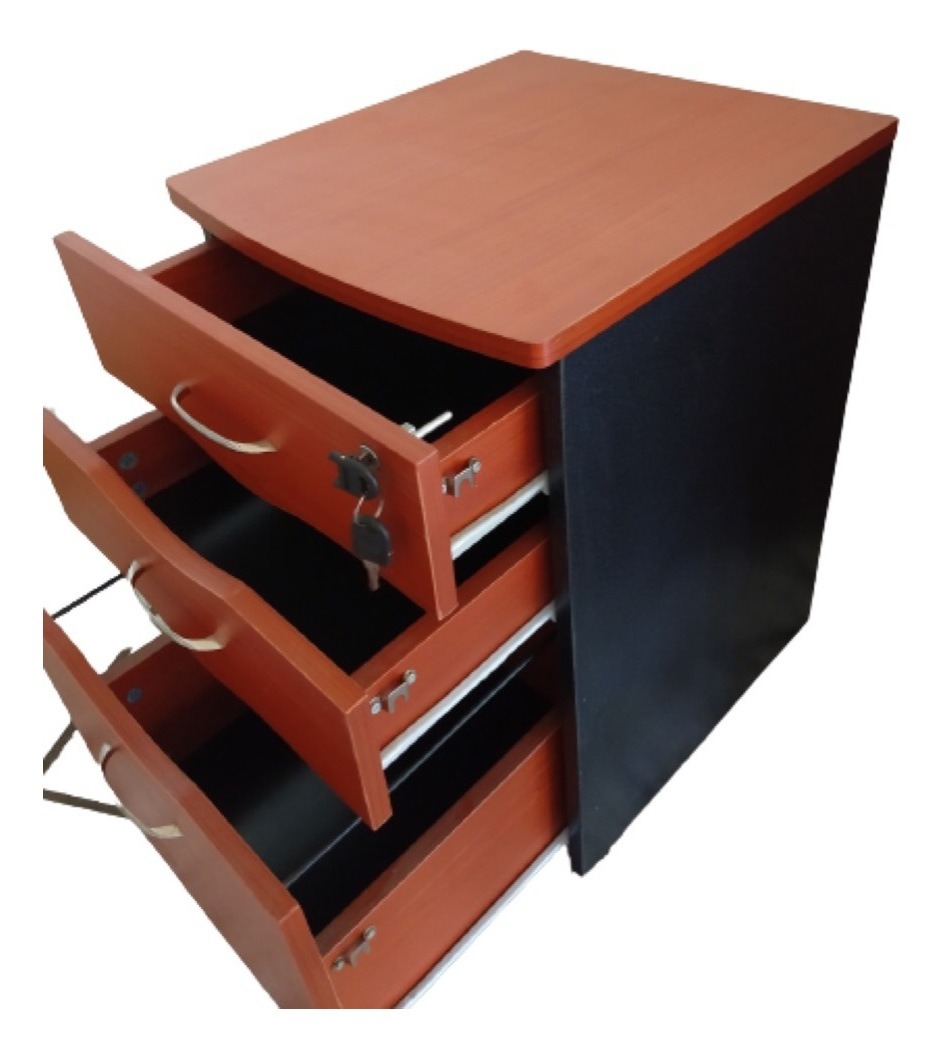 Para Archivar De Madera De 3 Cajones Con Llave Y Ruedas . Meses sin