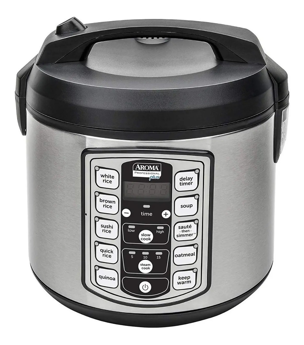 Olla eléctrica a vapor Aroma ARC5000SB de acero inoxidable 120V 60Hz 5