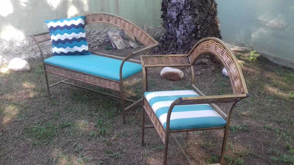 Poltrona E Namoradeira De Ferro Varanda Ou Jardim Mercado Livre