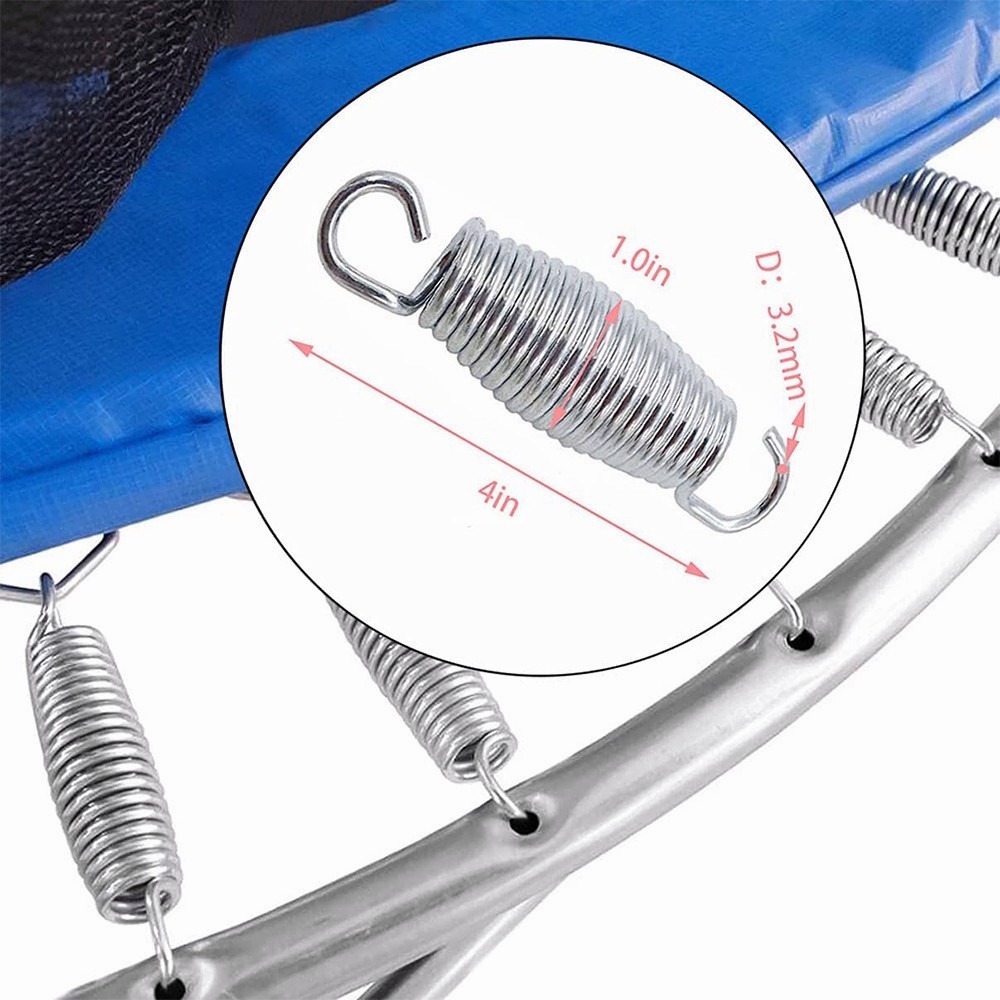 20 Pcs Resortes Para Trampolínbrincolin Gancho En T 10cm Meses sin