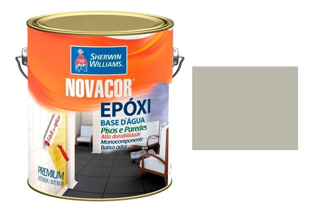 Tinta Epóxi Em Cores Base Água P/ Piso Paredes Nova Cor 3,6l Mercado