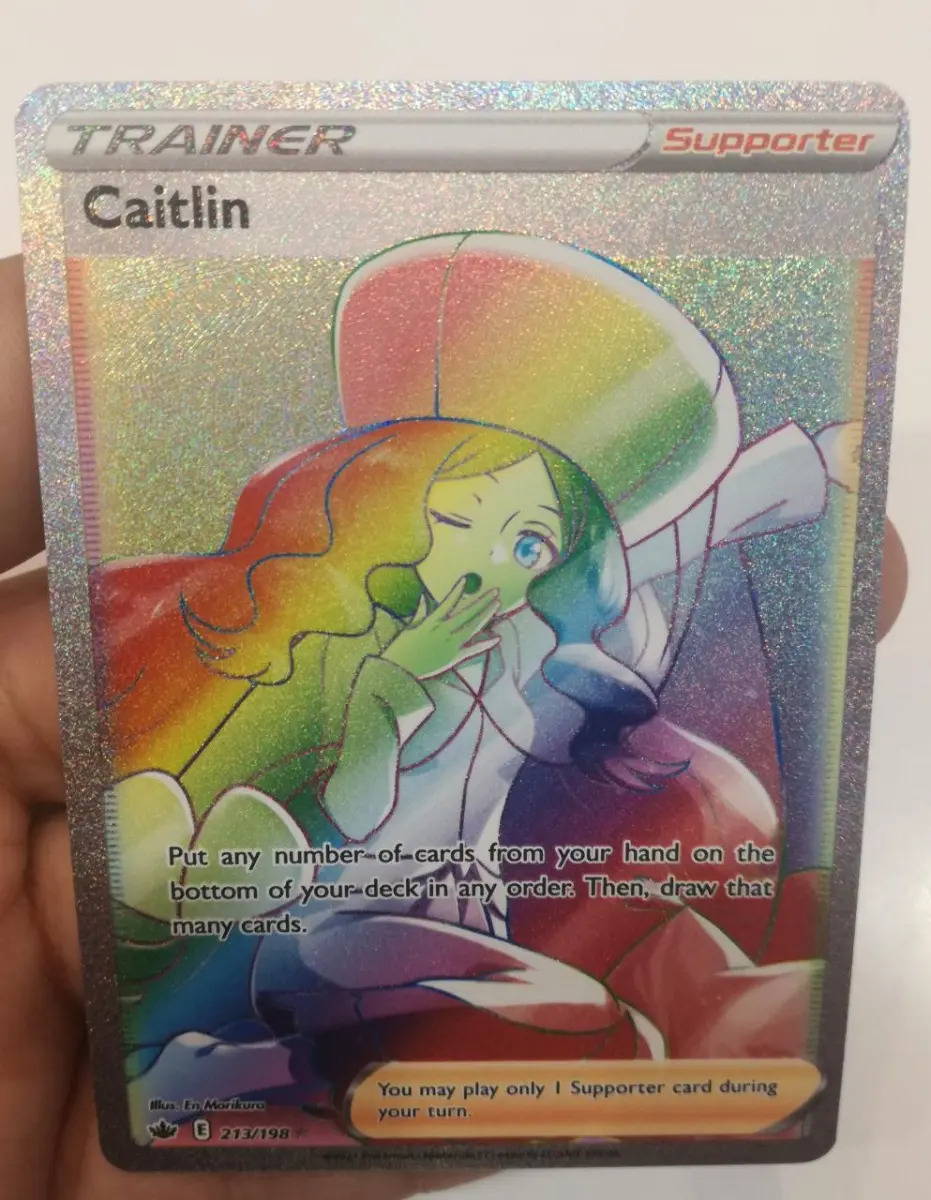 Caitlin Pokémon Chilling Reign 213 Rainbow Super Rare Mercado Libre
