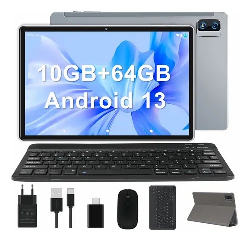 Tablet Yqsavior CP20 10.1" 64GB color gris y 10GB de memoria RAM