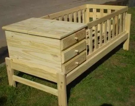 Cuna Funcional Pino Macizo | Ayala Tu-Mueble-Ya