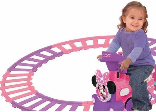 Disney Minnie Mouse 6-Volt Powered Train With Tracks And Caboose