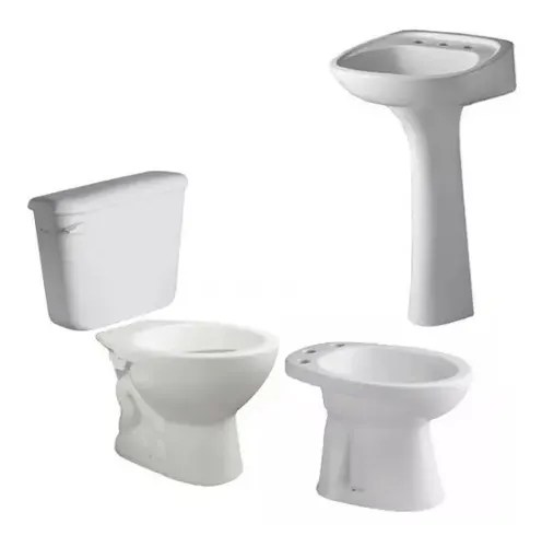 Juego De Baño Ferrum Andina Completo 5 Piezas | Multisanitarios