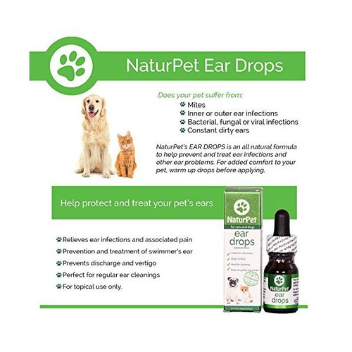 Naturpet Ear Drops La Infección Del Oído Natural Medicina Envío gratis