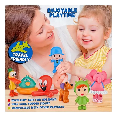 New Pocoyo Toys Set De 7 Pcs Best Action Figure Dolls Amazin Envío gratis