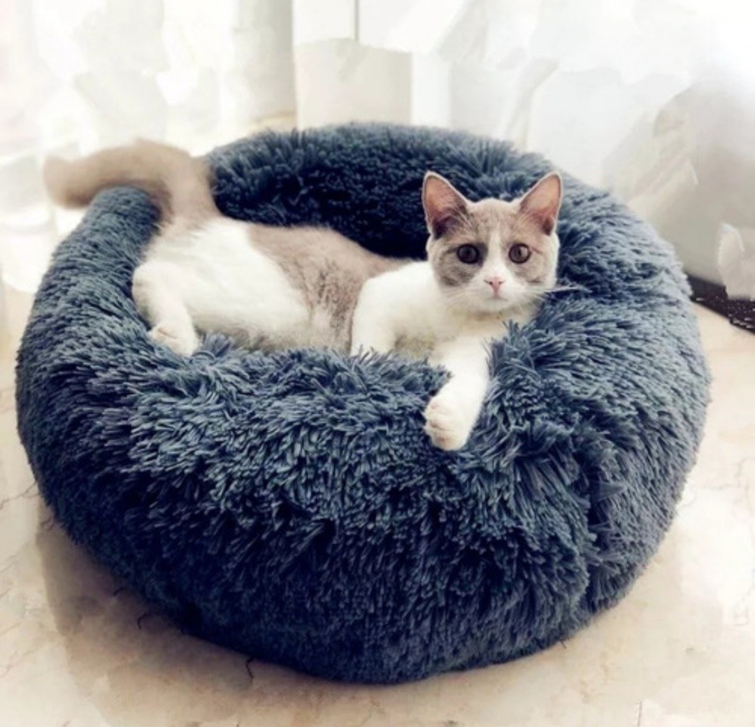 Cama De Felpa 70cm Suave Relajante Para Perros Y Gatos Cuotas sin interés
