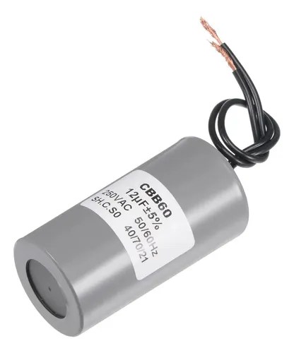 Condensador Del Motor Cbb60 12uf Con Cable 250vac 50/60hz | Cuotas sin
