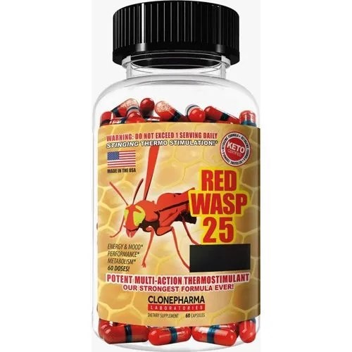 Red Wasp 25 (60 Caps) Clone Pharma Laboratories Parcelamento sem juros