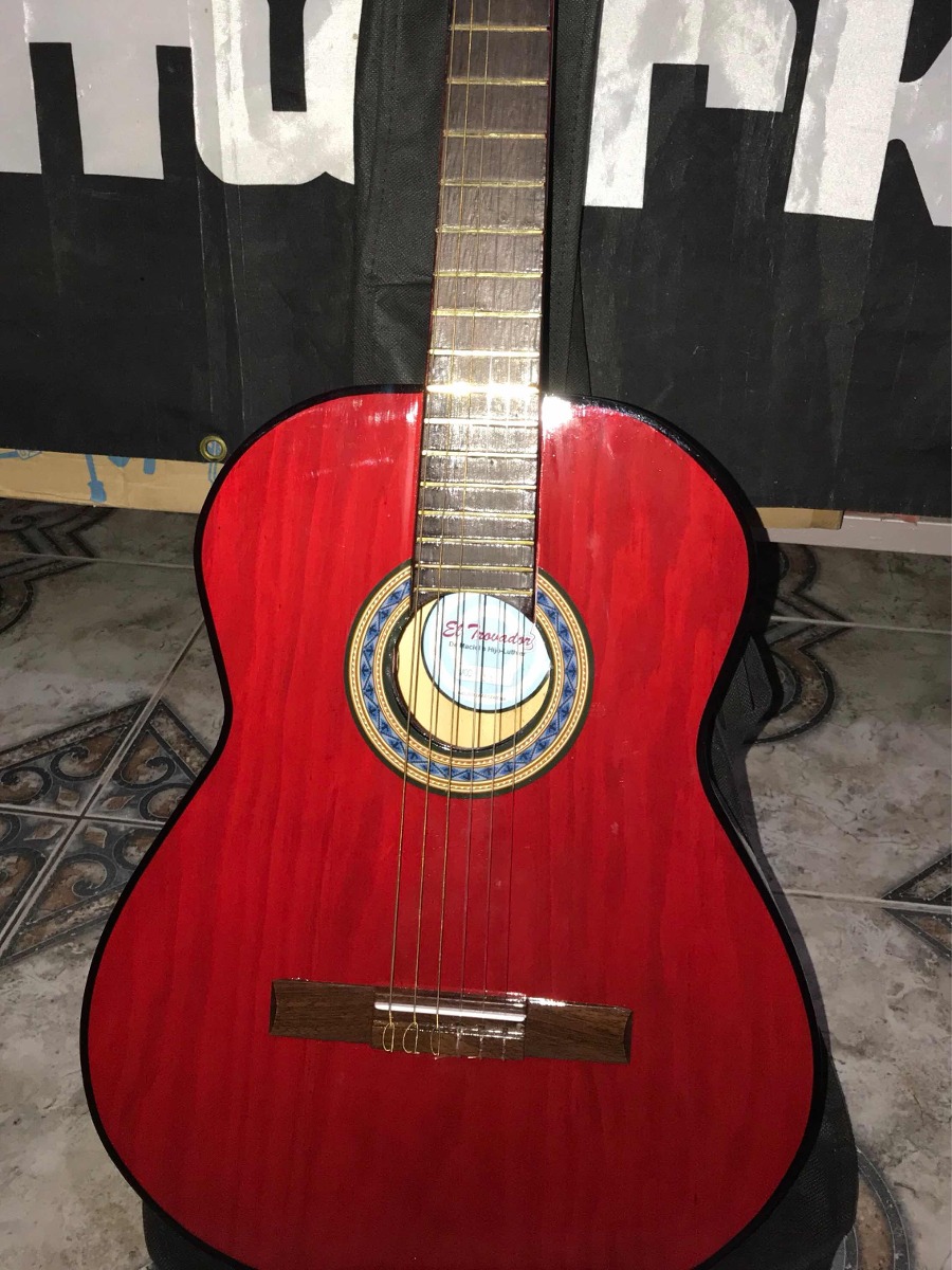 Guitarra Criolla Trovador Con Funda Mercado Libre