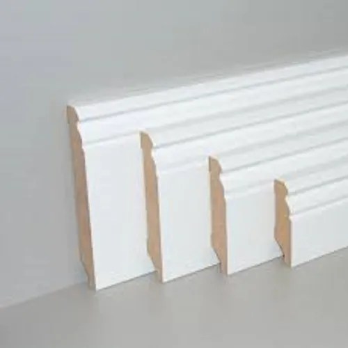 Zocalos Madera Mdf Blanco 16 Cm De Alto X 12 Mm Por Metro en venta en