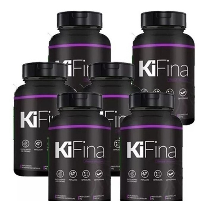 6 Potes Kifina Original + Nota Fiscal Cuidado Com Falsos! Mercado Livre