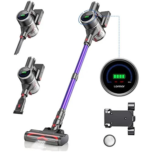 Laresar Cordless Vacuum Cleaner, 33kpa/400w Stick Vacuum Cle Meses