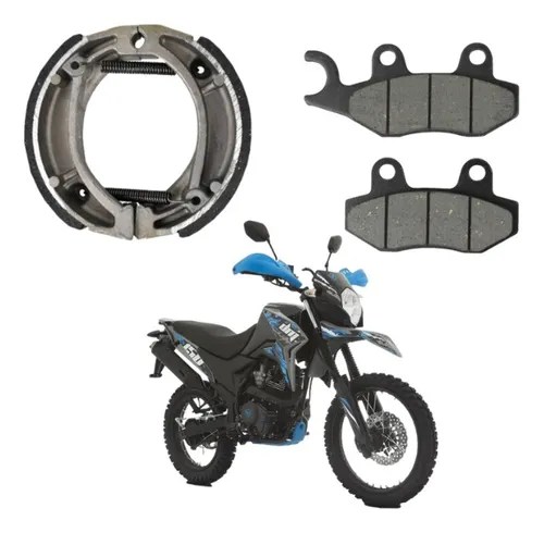 Kit Balata Delantera Y Trasera Dm150 Original Italika | Envío gratis