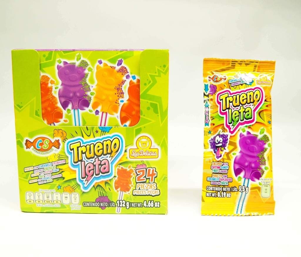 Paleta Trueno Leta Las Delicias 24 Piezas Mercado Libre