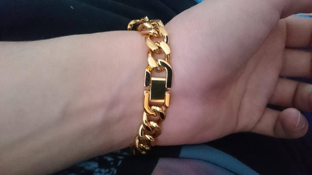 Gran Esclava Hombre Oro 18 K Laminado 30 Micras Mercado Libre