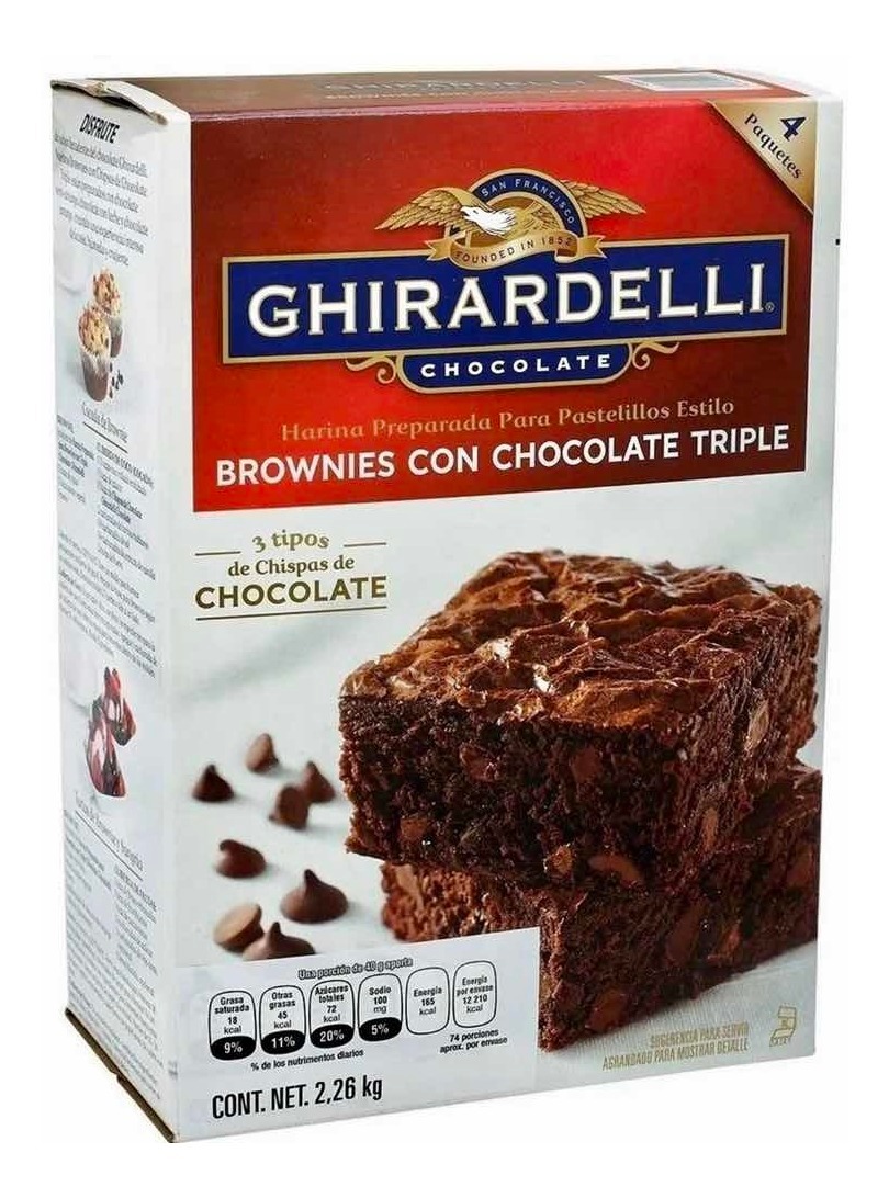 Harina Para Brownies De Chocolate Ghirardelli 2.26kg MercadoLibre