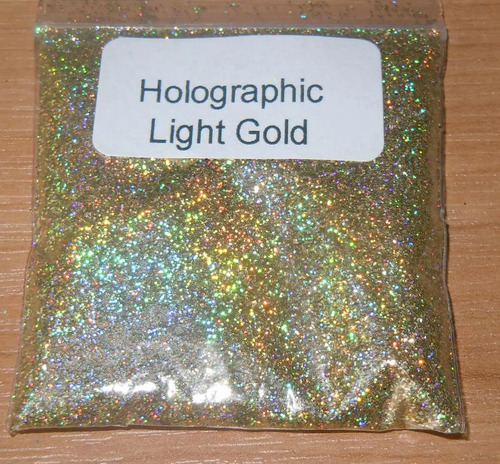 Nail Art Glitter Holográfico Ultrafino Ouro 10 Gramas R 24,90