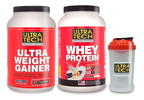 Ganador De Peso + Whey Protein + Shaker De Regalo Ultra Tech | Envío Gratis