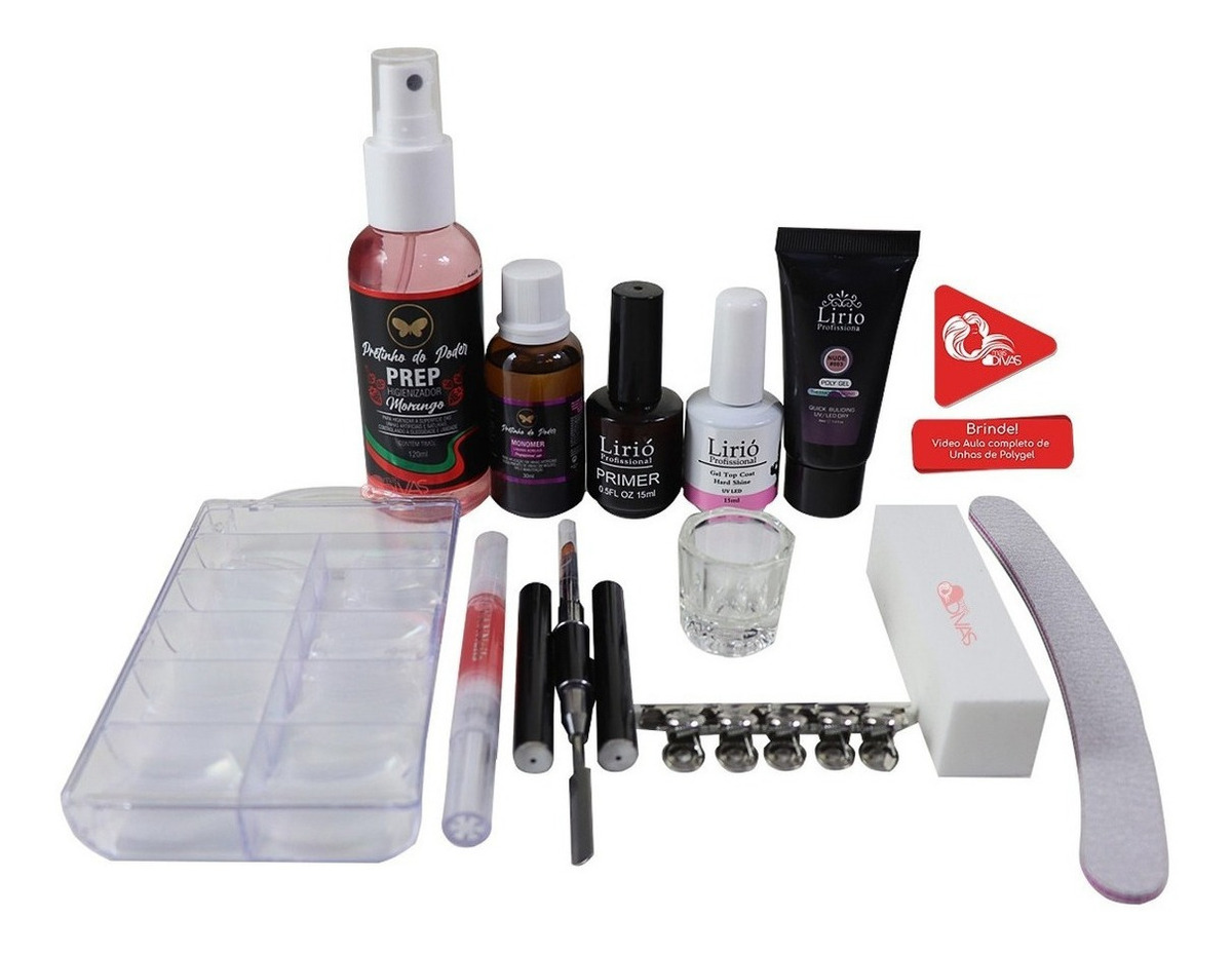Kit Polygel J&x Fengshangmei 30ml Alongamento Unhas Led Uv Mercado Livre