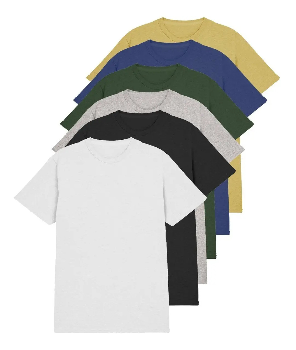 Kit 6 Camisetas Básicas Masculinas Lisa 100 Algodão Premium Mercado
