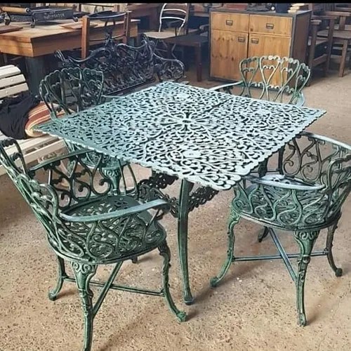 Juego De Jardín En Fundición De Aluminio Modelo Boston X 4 en venta en