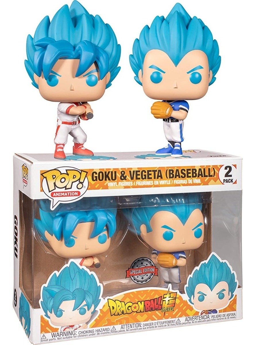 Funko Pop Goku Y Vegeta Baseball Dragon Ball Super Pack BITLANDIA