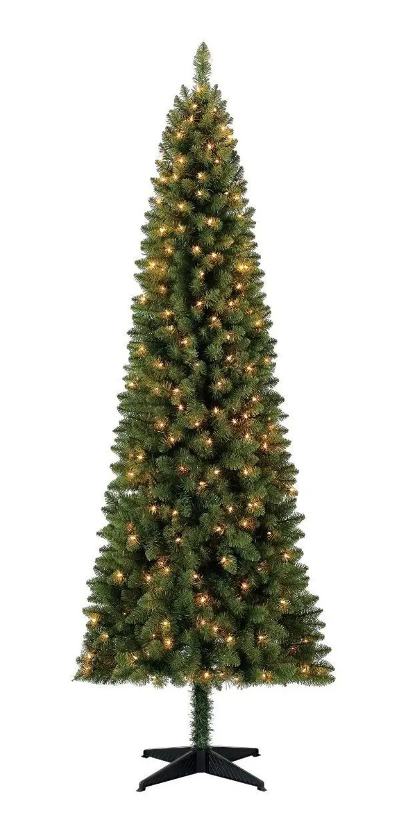 Árbolito De Navidad Pino Artificial 2.13 Mts Luces Claras