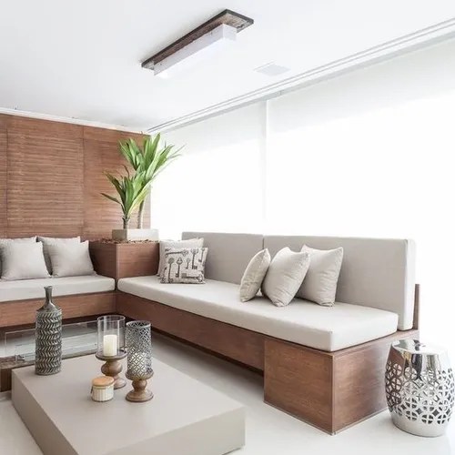 Capas De Almofadas Para Assento E Encosto Sofá De Alvenaria