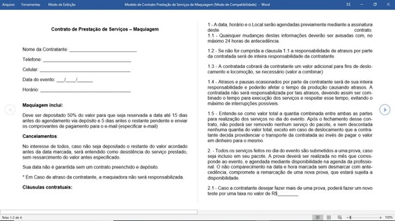 Modelo Contrato De Prestação De Serviços Eletricos Muitos Modelos