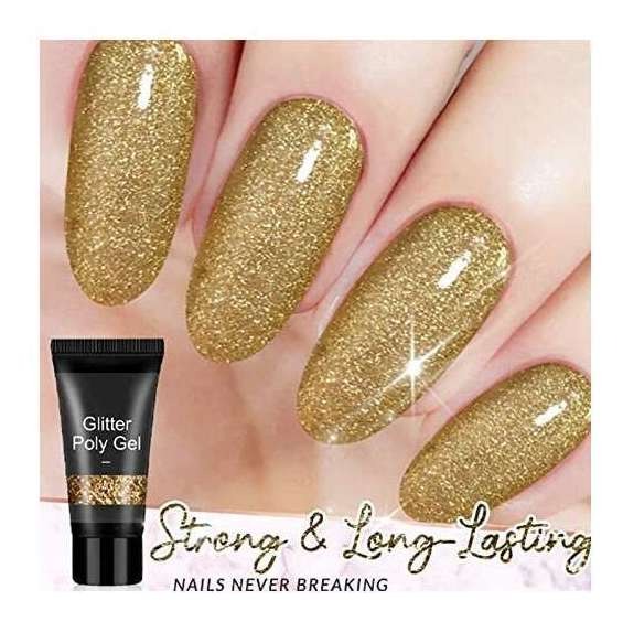 Duolm Poly Gel, Glitter Gel De Extensão De Unhas, Glitter Mercado Livre