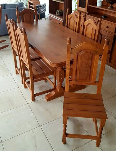 Mesa Algarrobo 1.80Mts Y 6 Sillas Tablero | Mercadolibre