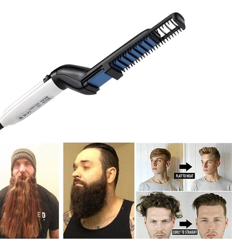 Escova Elétrica Alisa Modelagem De Cabelo E Barba Masculino Mercado Livre